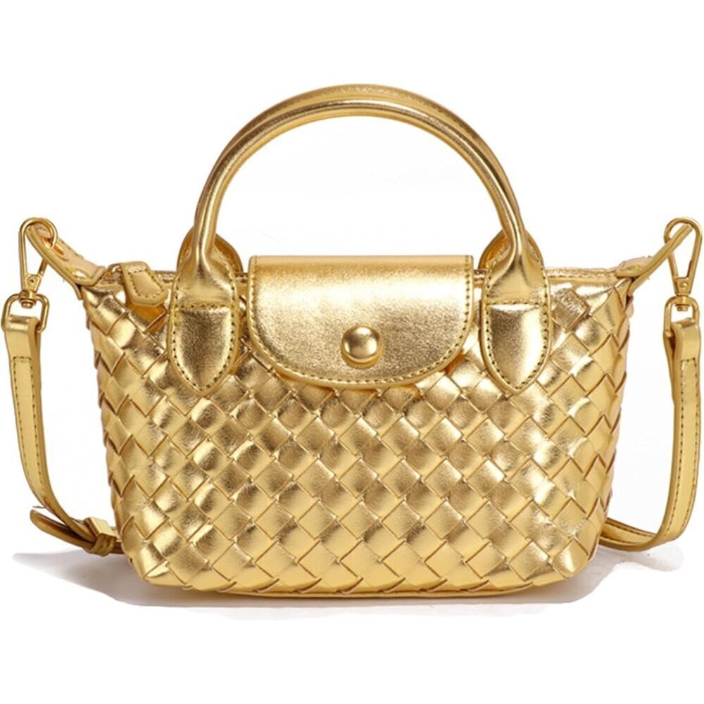 🆕 Fuvezix Leather Crossbody Bag Women Gold Fashion Clutch Luxury Handbag